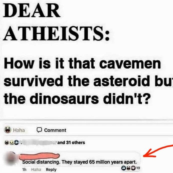 atheist dinosaur cavemen.jpg