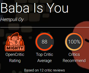 Baba Is You for PC, Switch Reviews.png