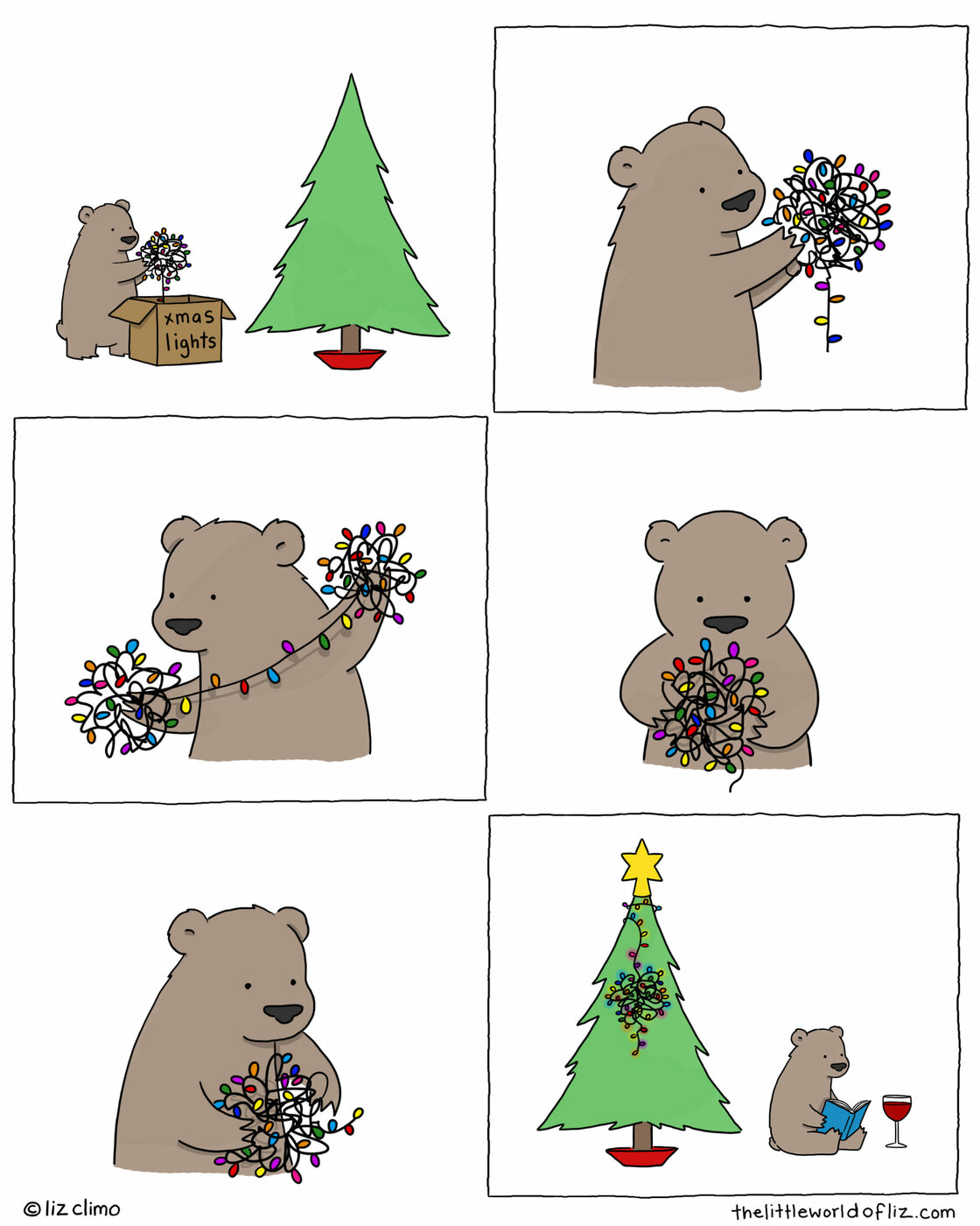 Liz Climo - Bear Lights X-mas Tree.jpg