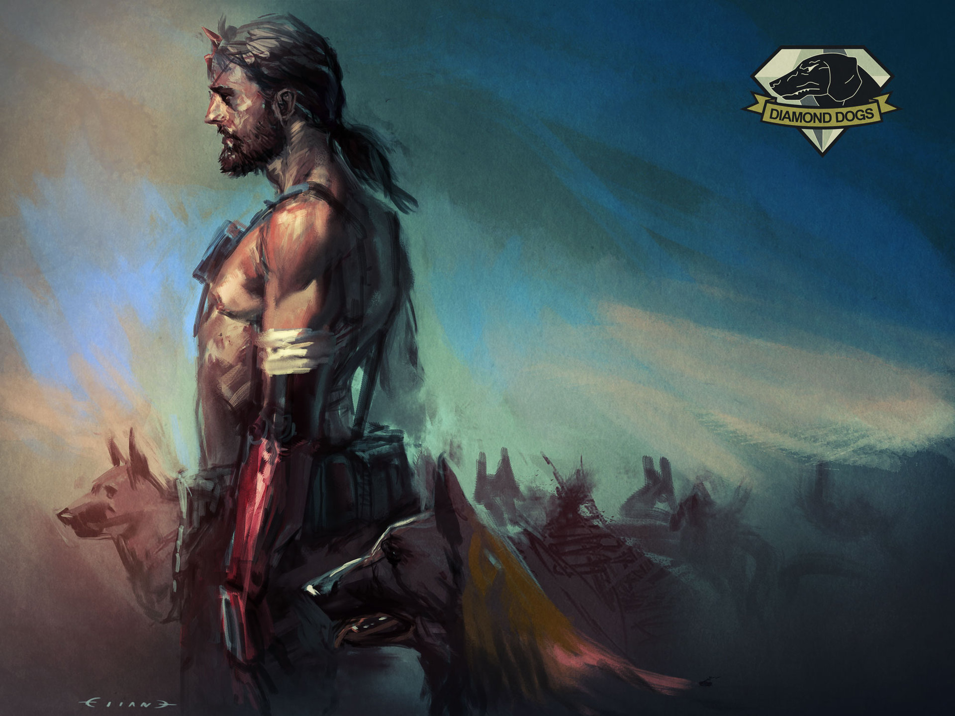 mgsvfanartbossanddogs.jpg